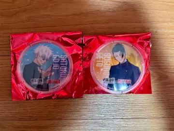 주술회전 고죠 사토루 게토 스구루 라운드원 라우완 콜라보 아크릴 코스터