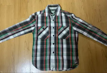 JELADO 체크 무늬 긴팔 플란넬 셔츠