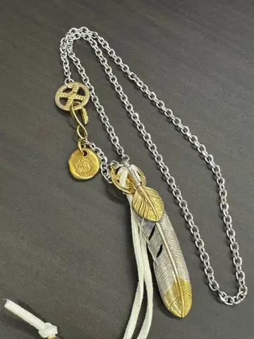 실버 925 소재 스테인리스 체인 페더 목걸이