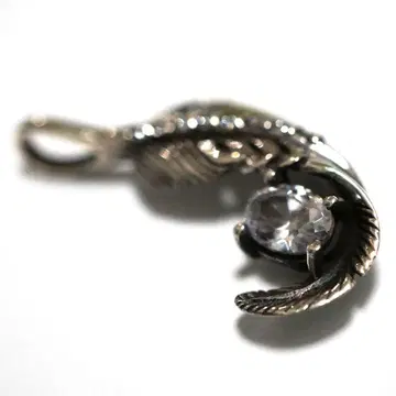 인기 실버 목걸이 925 정품 은 윙 깃털 탑 화이트 시로