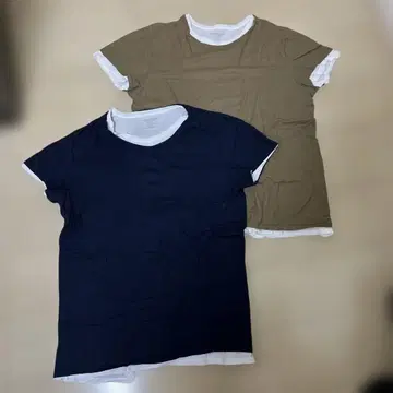 MAJESTIC FILATURES 반팔 T셔츠 2장 세트 M 네이비