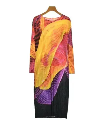 플리츠 플리즈 원피스 여성용