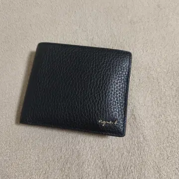 agnis b. 블랙 접이식 지갑 ABH05-01