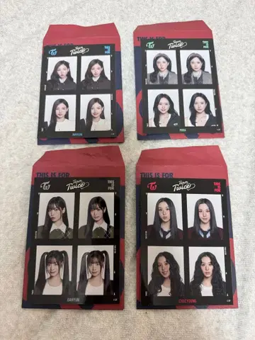TWICE 증명사진 스티커 나연 미나 다현 채영