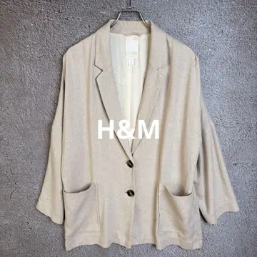 H&M 린넨 자켓 테일러드 자켓 루즈핏