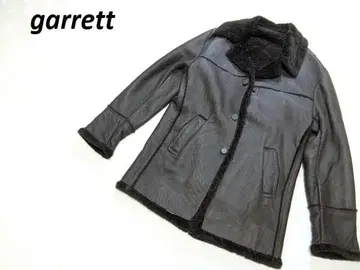 이탈리아제 garrett 갸렛 천연 가죽 무스탕 코트 브라운 50