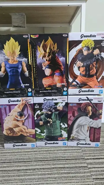 Grandista 드래곤볼 원피스 나루토 피규어 6종 세트