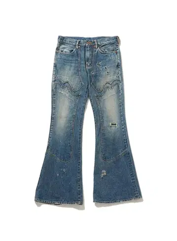 SUGARHILL Double Knee Bell Bottom Denim