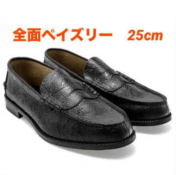 25 kenford LOAFERS 전체 페이즐리 블랙