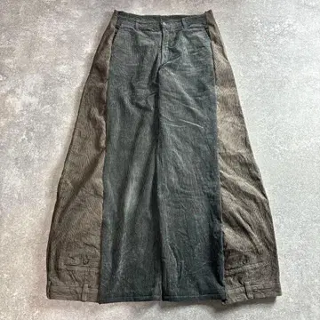 리메이크 팬츠 코듀로이 절개 와이드 구제 의류 vol.225