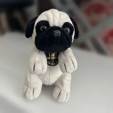 레어 봉제 인형 산에이 퍼그 강아지 Dog 봉제 인형 레트로 빈티지