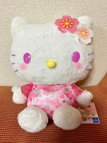헬로키티 벚꽃 모티브 BIG 봉제 인형