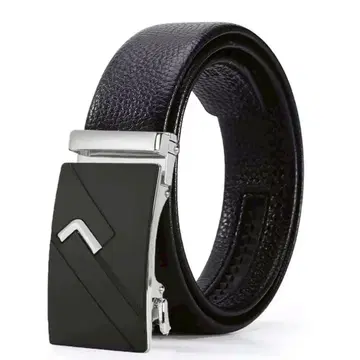 벨트 비즈니스 오토락 버클 벨트 무단계 골프 남성용 가죽