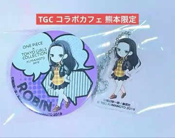 원피스 TGC 구마모토 로빈 캔뱃지 아크릴 키링