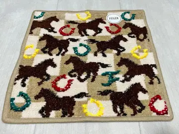 페이러 프린트 호스 손수건 베이지