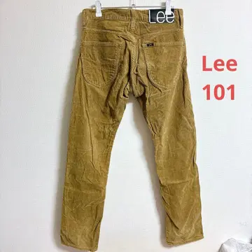 Lee 101 USA 코튼 코듀로이 팬츠 일본제 타이트 내로우
