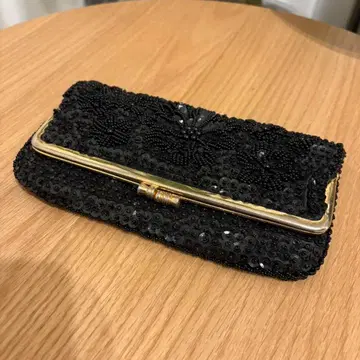 빈티지 클러치백 총 비즈 스팽글 자수