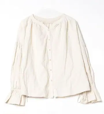 willfully 린넨 크루넥 블라우스 앞뒤 2way 생지 베이지