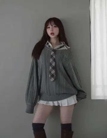 andmary Mimi girls set mini dress gray