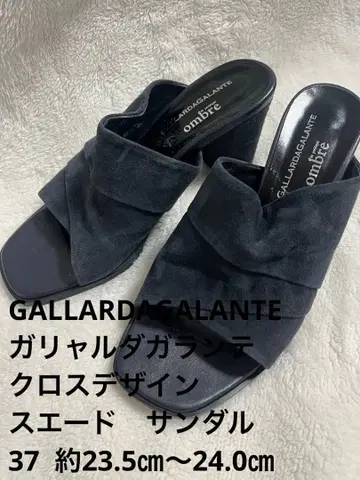 개럴개런트 37 23.5cm 크로스 디자인 샌들 스웨이드 네이비