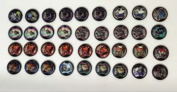 [코드 보증 없음] 요괴워치 블랙 요괴 메달 36개