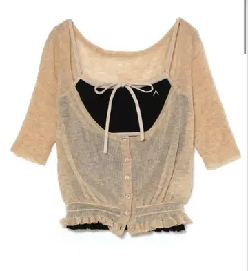 andmary Cameron 니트 세트 탑 블랙