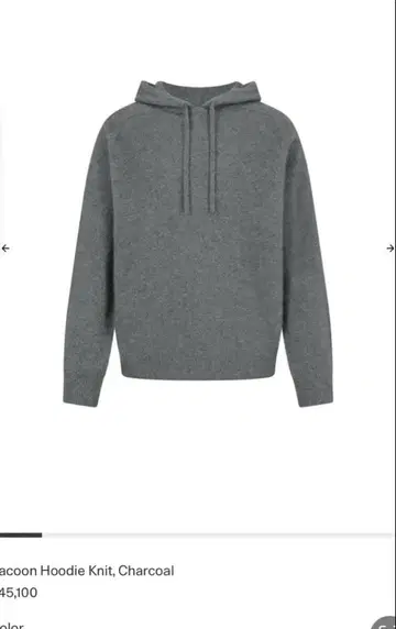 AMOMENT 라쿤 후디 니트