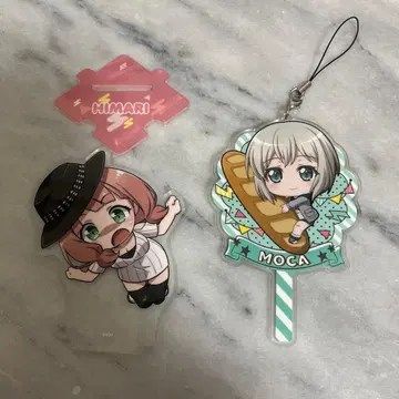 뱅드림 우에하라 히마리 아오바 모카 아크릴 스탠드, 아크릴 스트랩