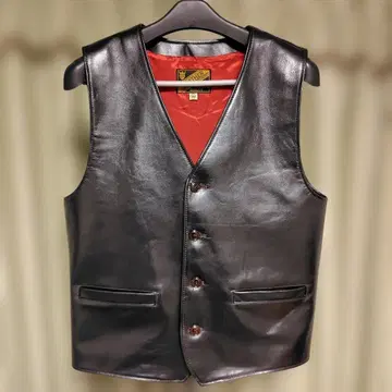 와이투레더 가죽 베스트 PV-02 사이즈 44