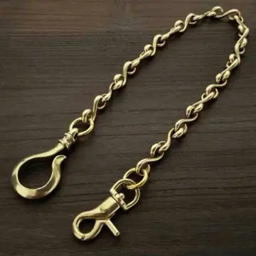 놋쇠 S자 10mm 지갑 체인 빈티지 브라스 골드