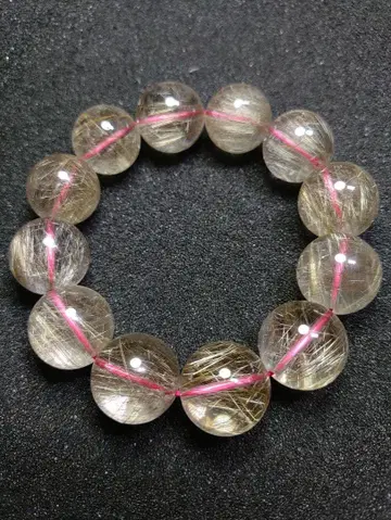 루틸 쿼츠 비즈 팔찌 17.5mm
