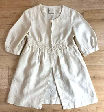 티아라 노카라 린넨 자켓 L 사이즈 멜로즈 티아라