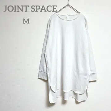 조인트 스페이스 긴팔 티셔츠 M T 블라우스 크루넥 오버 사이즈