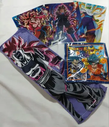 드래곤볼 타월과 클리어 파일 세트