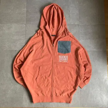 RODEO CROWNS 맨투맨 지퍼 후드티 오버 사이즈 Y2K