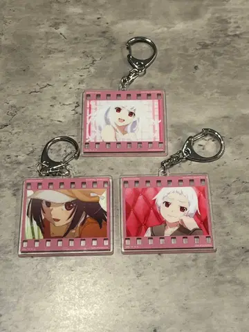 이야기 시리즈 센고쿠 나데코 아크릴 키링 컬렉션 3개 세트 바케모노가타리