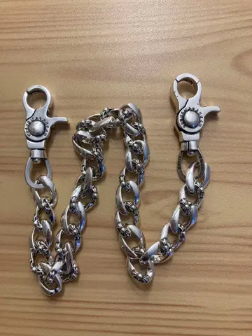 크로스 지갑 체인 액세서리 실버 각인