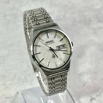 작동 양호 SEIKO 킹 쿼츠 4823 데이데이트 남성용 손목시계