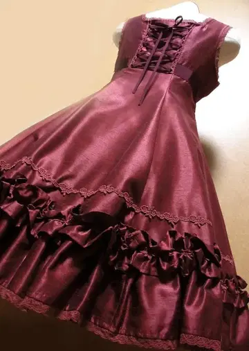 ALICE 카테리나 오버롤 스커트 보르도