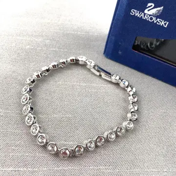 스와로브스키 테니스 팔찌 큐빅 실버