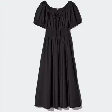 볼륨 슬리브 원피스 유니클로 M 사이즈