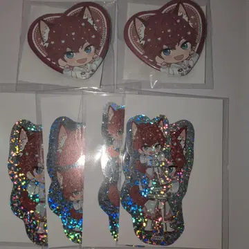 앙스타 난자타운 캔뱃지 스티커 아마기 히이로