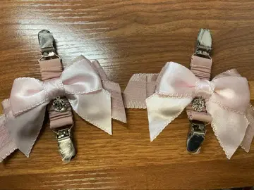 호시바코 Works 리프트업 리본 클립 벨트 2개 세트 핑크