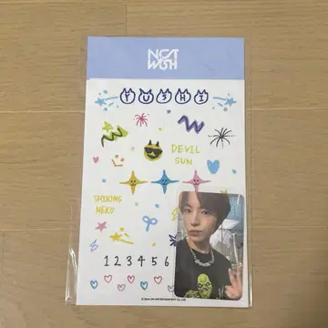 NCT WISH 유우시 트레이딩 카드 포토 카드 데코 스티커 세트