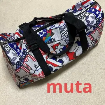 muta 컬러풀 그래픽 보스턴 백