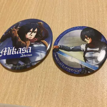 진격의 거인 TREASURE BOX 보물 박스 캔뱃지 미카사