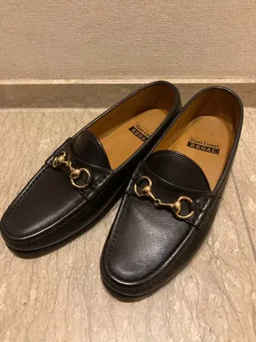 REGAL 블랙 비트 로퍼 골드 25cm