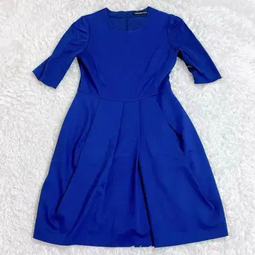 스트로베리 필드 무릎 기장 원피스 7부 소매 블루 일본제