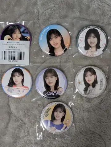 노기자카46 시바타 유나 캔뱃지 7개 세트