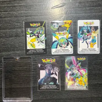 포켓몬 하츠네 미쿠 포케미쿠 라이브 라라포트 특전 클리어 카드 전 5종